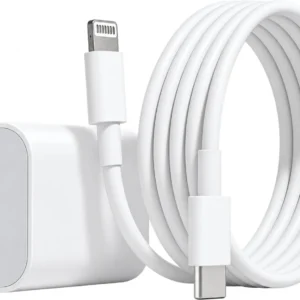 Blitzwave 20 W PD 2 A Wall Charger for Mobile with Detachable Cable (Compatible with iPhone 14/13/12/11 Series, White)